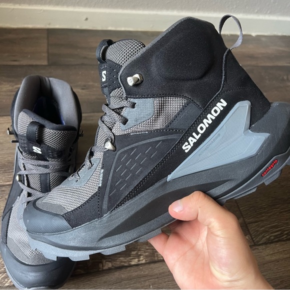 Salomon Men\'s Elixir Mid Gore-Tex Hiking Boots Black/Gray Size 10 NEW main image 5